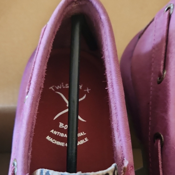 Twisted X Purple and Leopard Print Flats - Picture 2 of 7